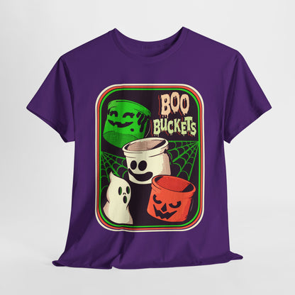 Retro Boo Buckets Unisex Heavy Cotton Tee
