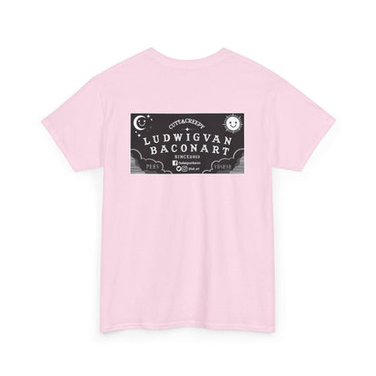 LVB Art Black & White Planchette Unisex Heavy Cotton Tee