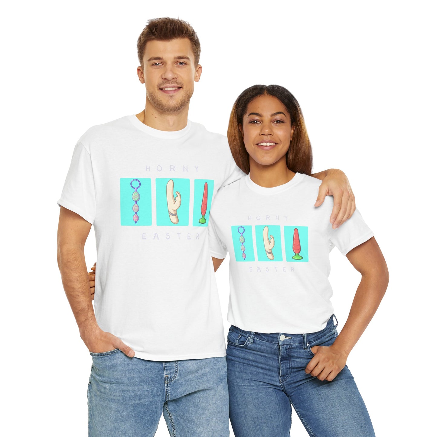 Horny Easter Unisex Heavy Cotton Tee