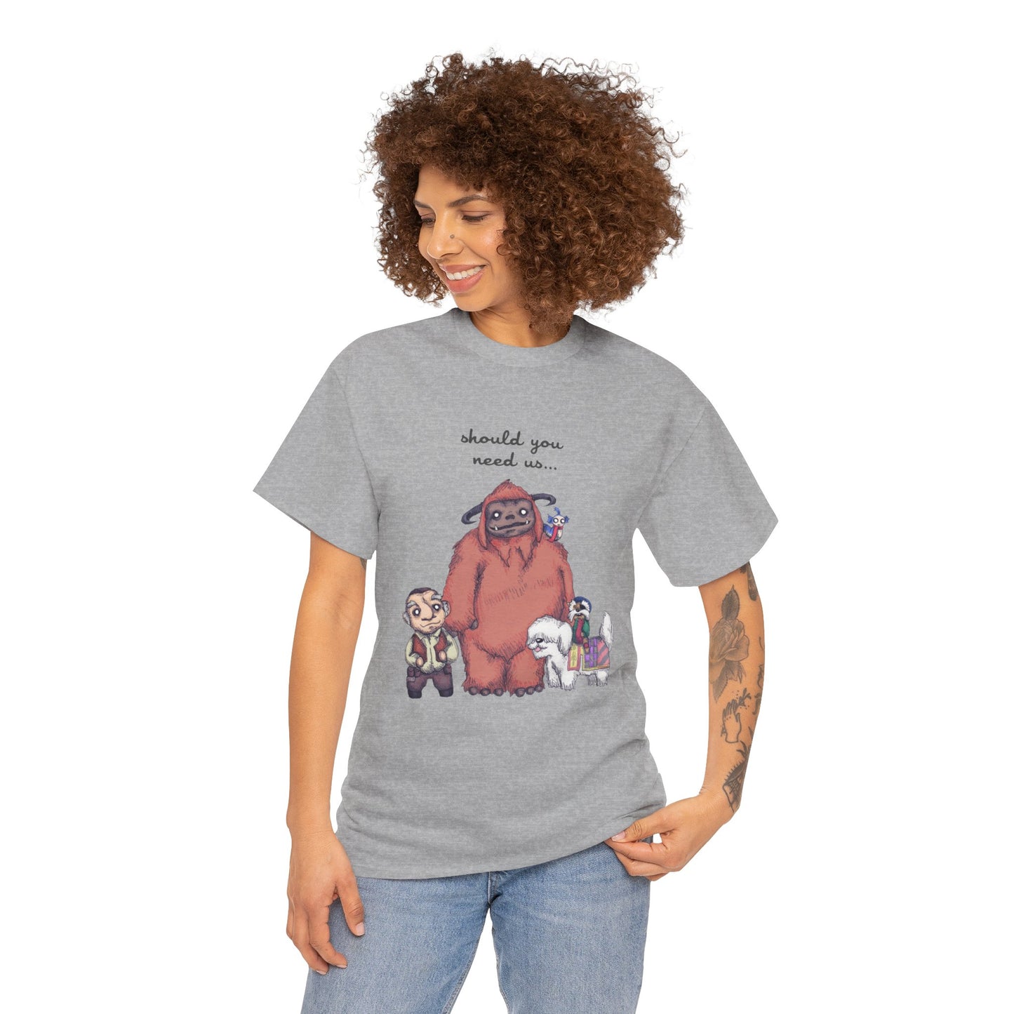 Should You Need Us Unisex Heavy Cotton Tee
