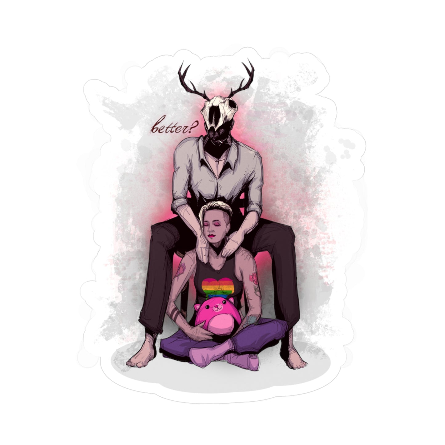 Deer Daddy Series 10: Aftercare Massage Kiss-Cut Vinyl Decal