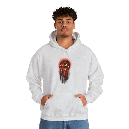 Elemental Skull Fire Unisex Heavy Blend Hooded Sweatshirt