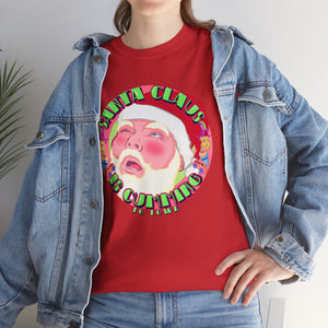 Santa Is Cumming Unisex Heavy Cotton Tee