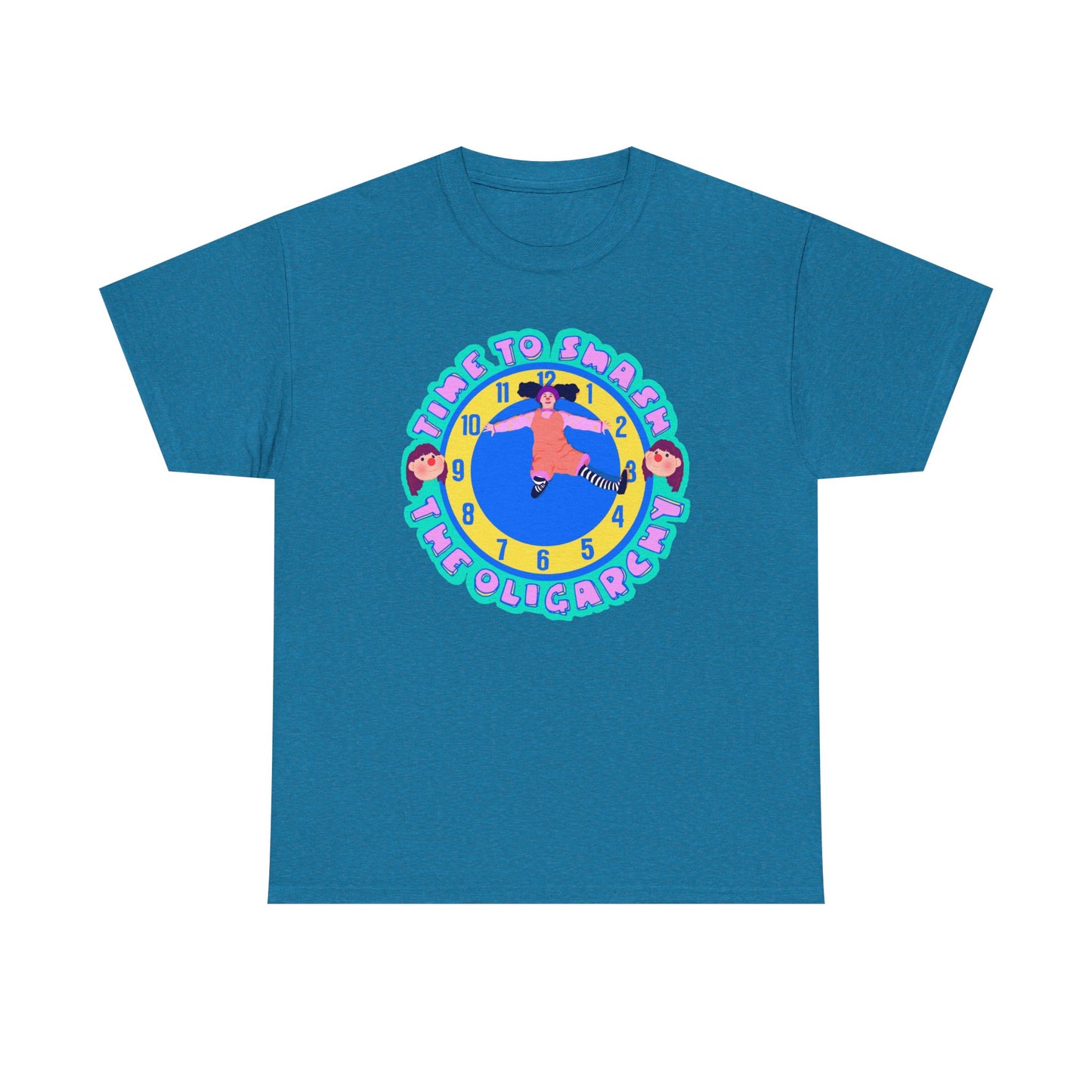 Time To Smash The Oligarchy Unisex Heavy Cotton Tee