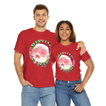 Santa Is Cumming Unisex Heavy Cotton Tee