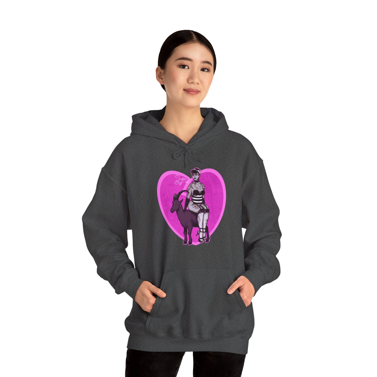 Goth Pinup Unisex Heavy Blend Hooded Sweatshirt