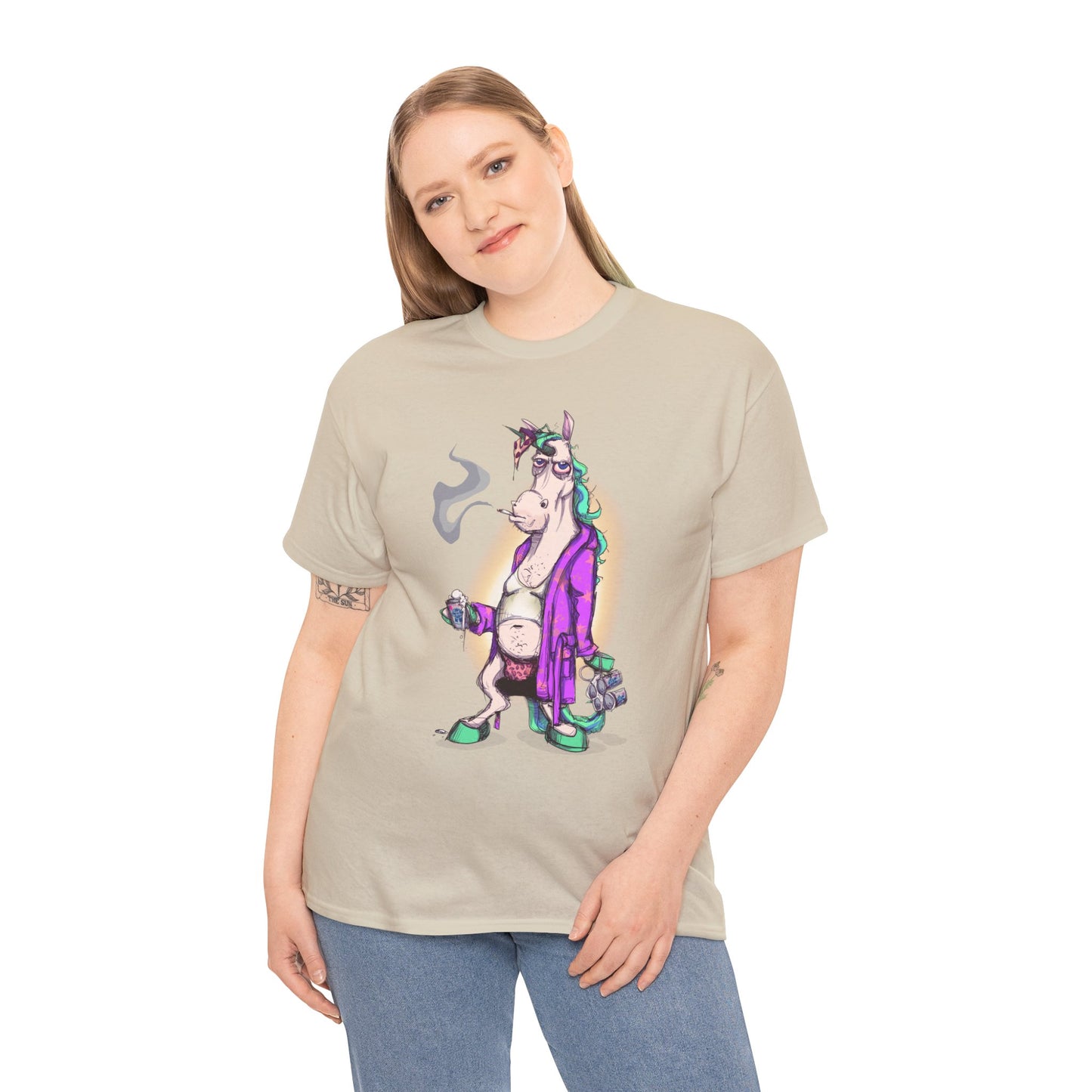 Dontgiveafuckacorn Unisex Heavy Cotton Tee