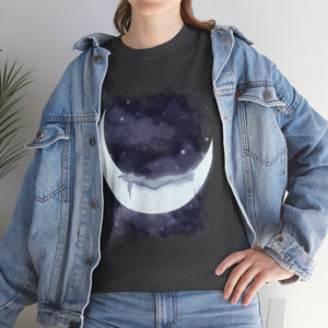 The Girl Who Loved The Moon Unisex Heavy Cotton Tee