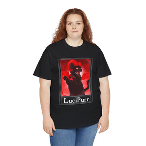 LuciPurr Tarot (Front & Back Print) Unisex Heavy Cotton Tee