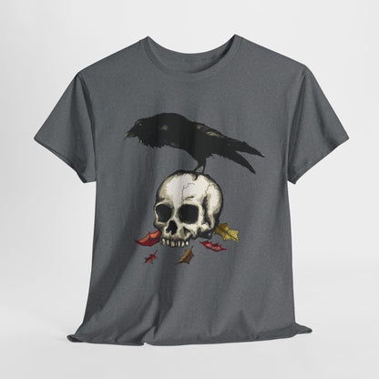 Crow Skull Unisex Heavy Cotton Tee
