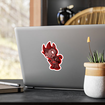 Plushie Krampus Kiss-Cut Vinyl Decal