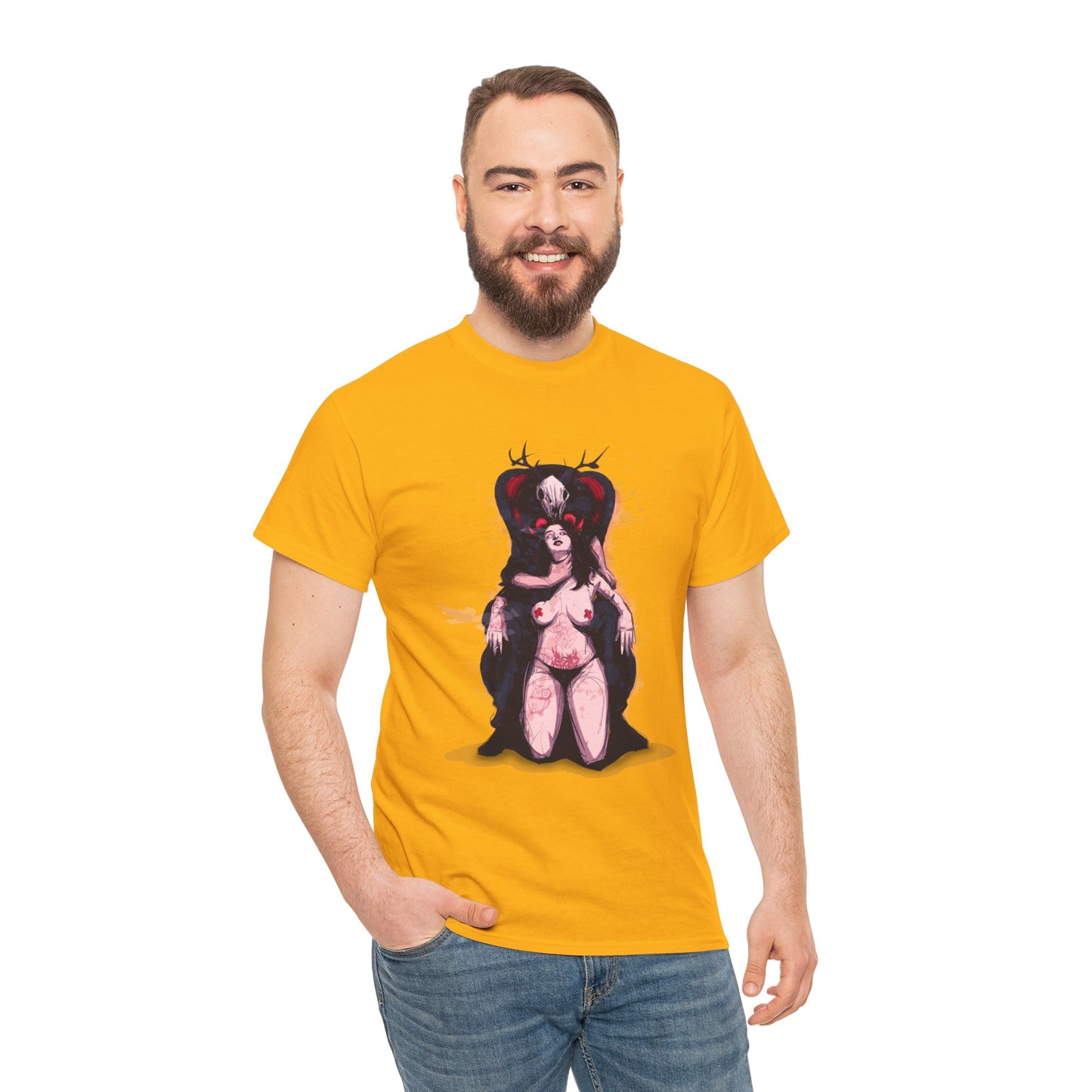 Deer Daddy Series 7: Daddy v Demoni  Unisex Heavy Cotton Tee