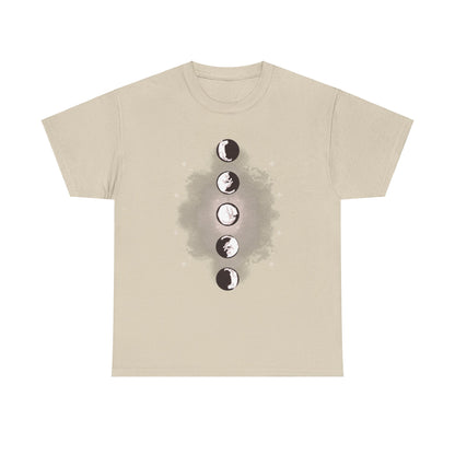 Cat Phases Unisex Heavy Cotton Tee