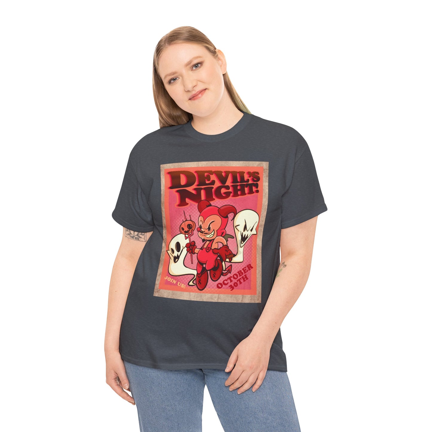Devil's Night Unisex Heavy Cotton Tee