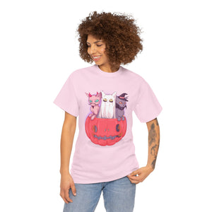 Meow-lloween Unisex Heavy Cotton Tee