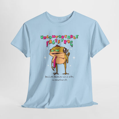 Uncomfortable Facts Frog Unisex Heavy Cotton Tee