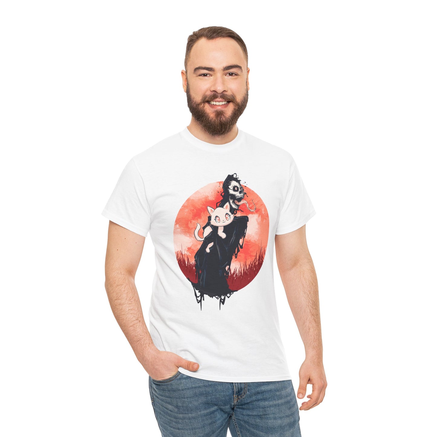 Cat Person Unisex Heavy Cotton Tee