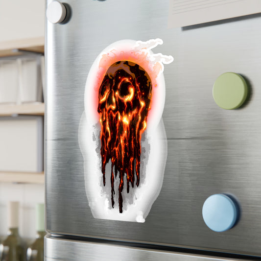 Elemental Skull Fire Kiss-Cut Vinyl Decal