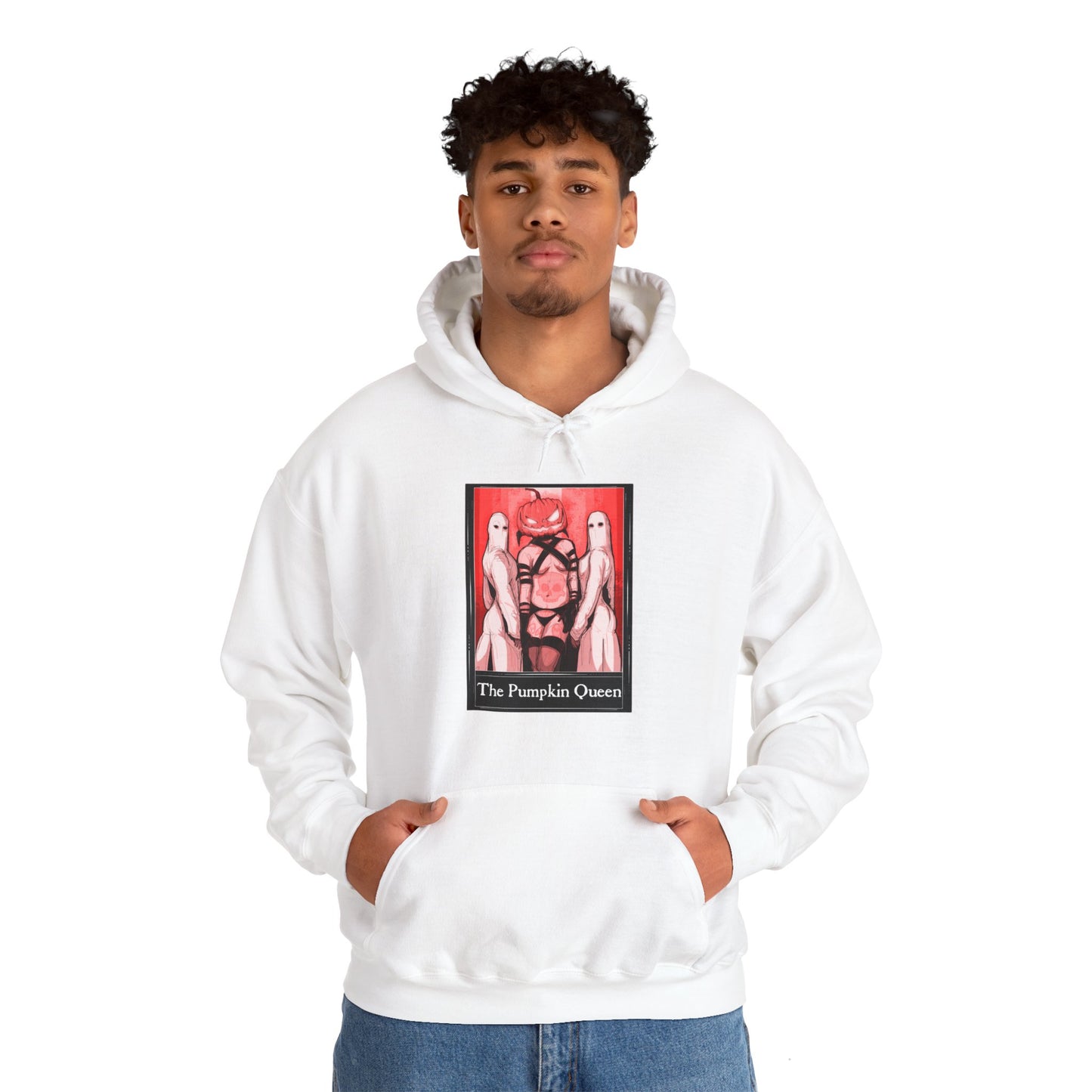 The Pumpkin Queen Tarot Unisex Heavy Blend Hooded Sweatshirt