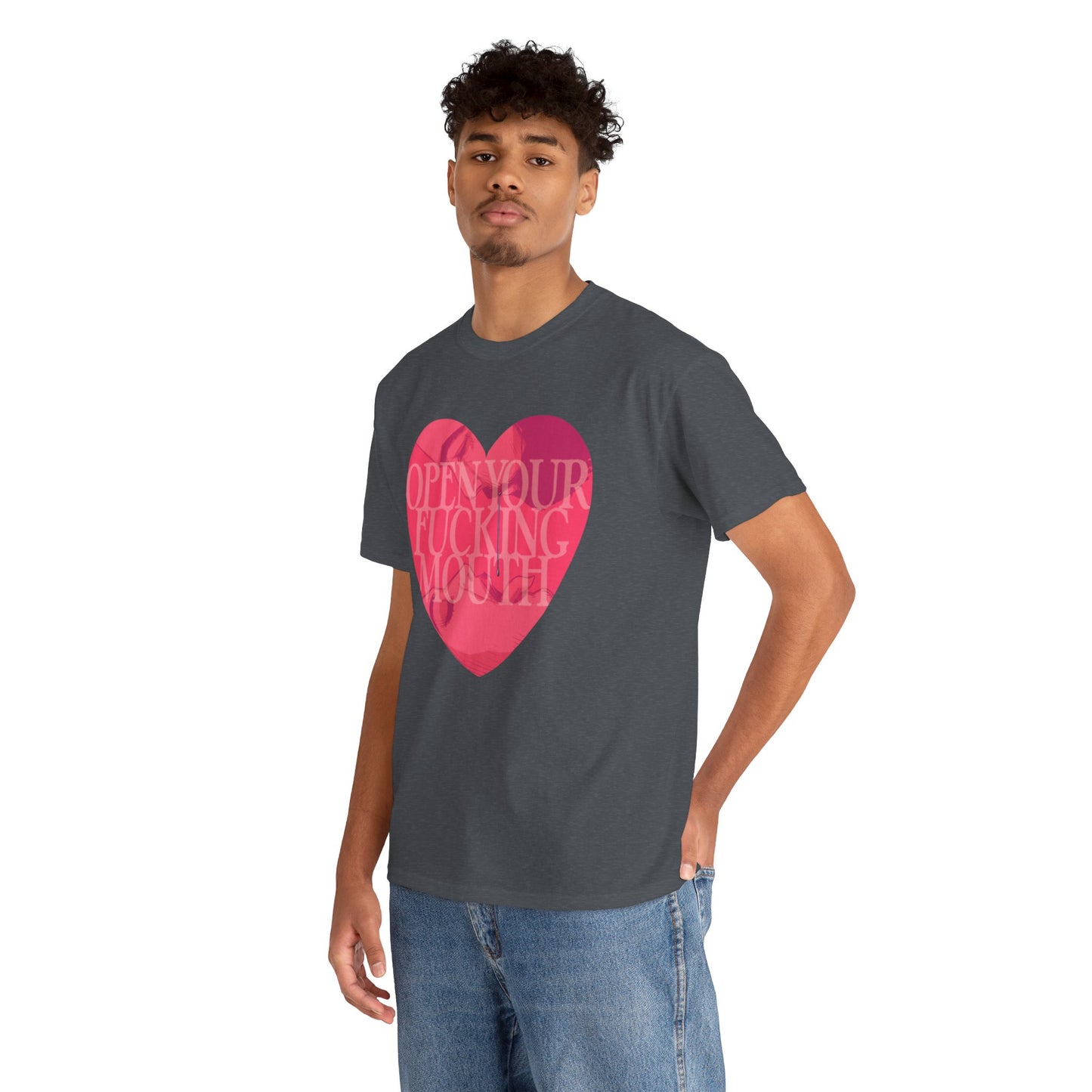 Open Your Mouth Unisex Heavy Cotton Tee