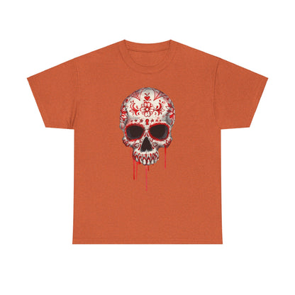 Blood Skull Unisex Heavy Cotton Tee