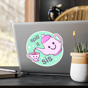 Tea Time Kiss-Cut Vinyl Decal