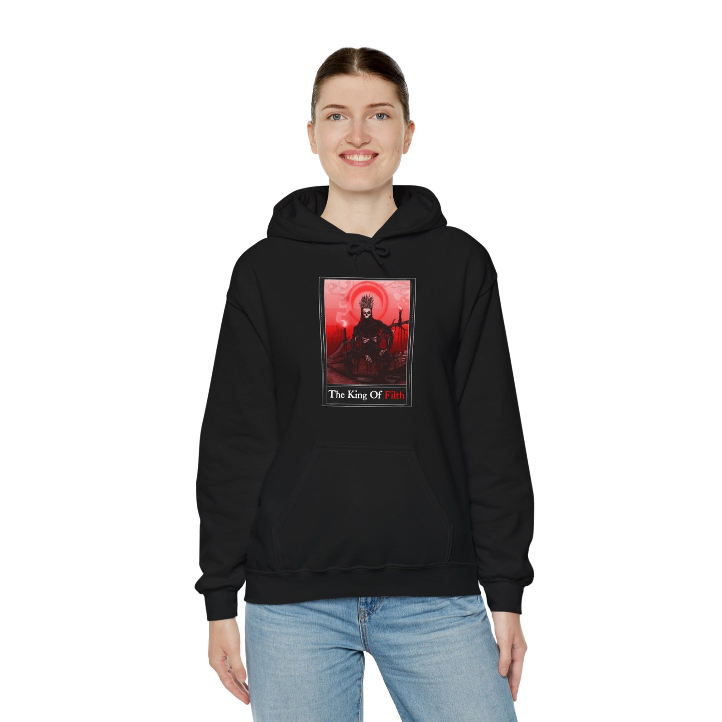 The King Of Filth Tarot Unisex Heavy Blend Hooded Sweatshirt