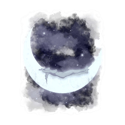 The Girl Who Loved The Moon Kiss-Cut Vinyl Decal