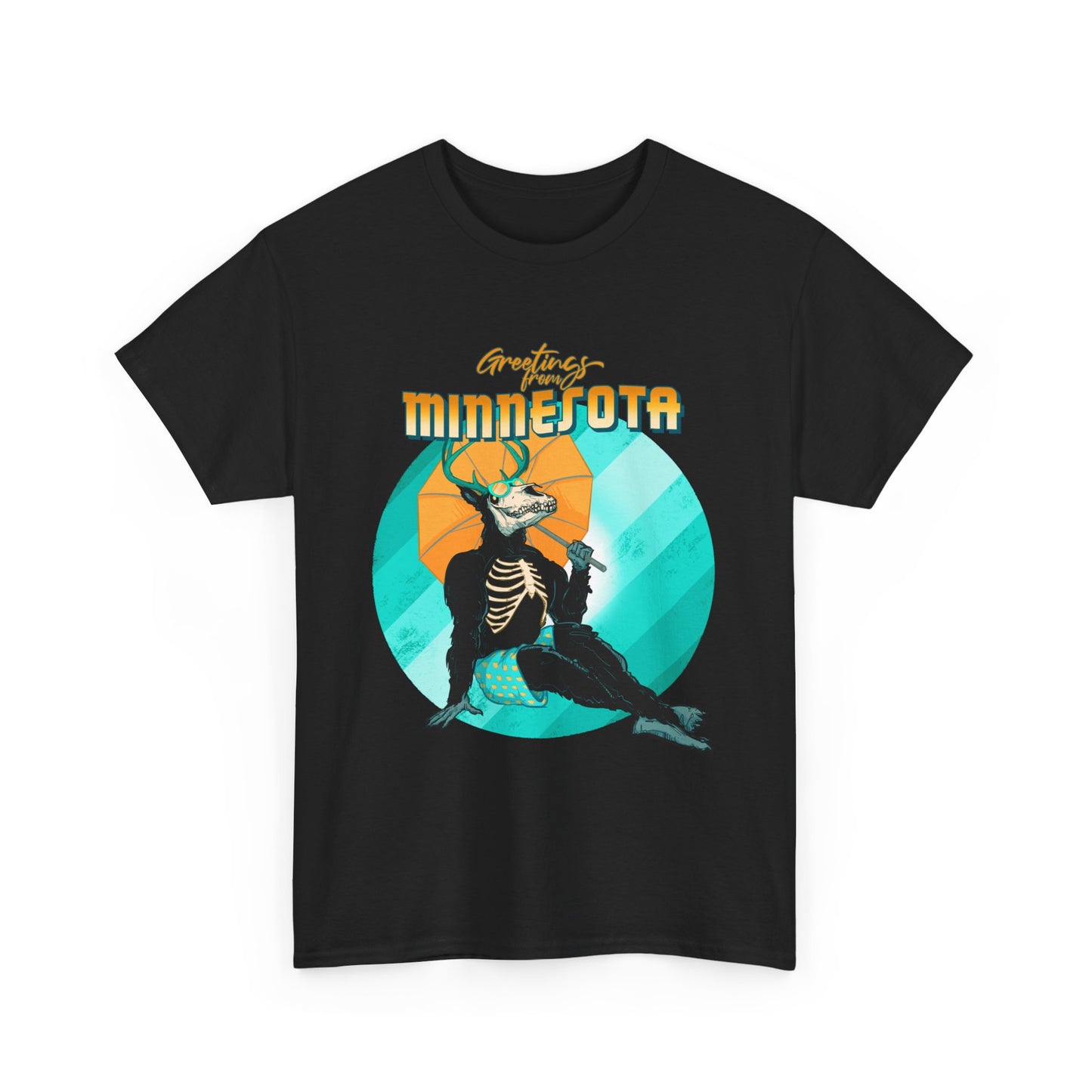 Cryptid Pinup: Minnesota Unisex Heavy Cotton Tee