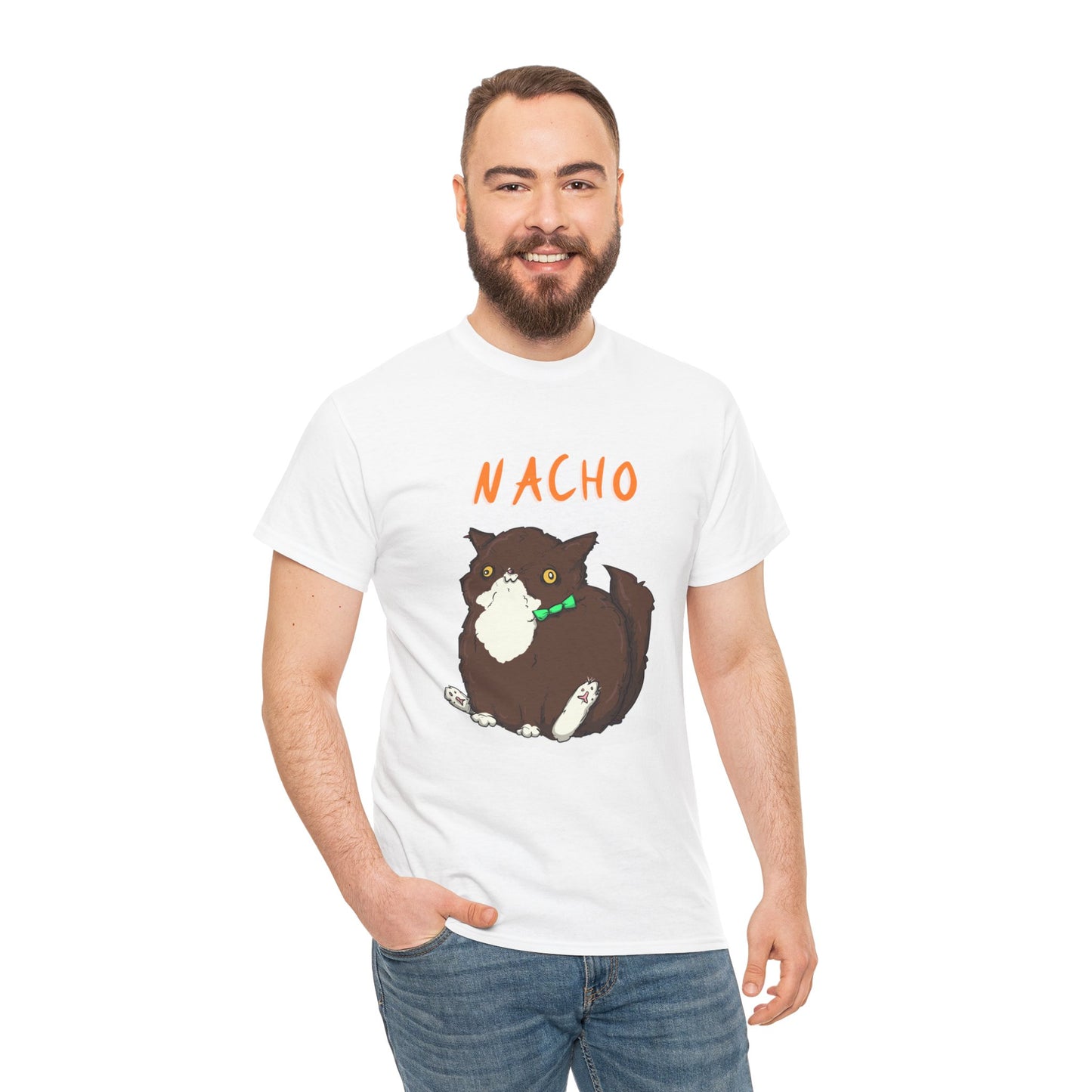 Nacho The Cat Unisex Heavy Cotton Tee