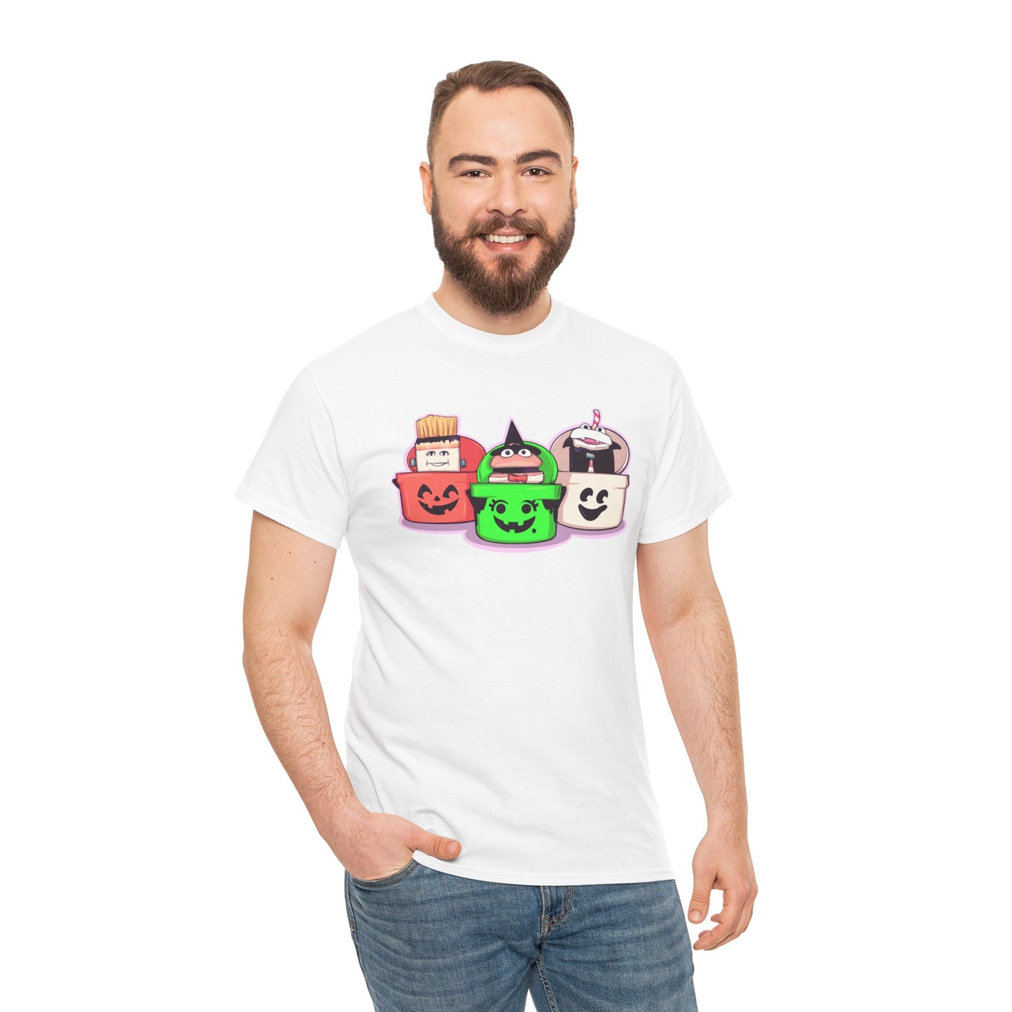 Spooky Fast Food Unisex Heavy Cotton Tee