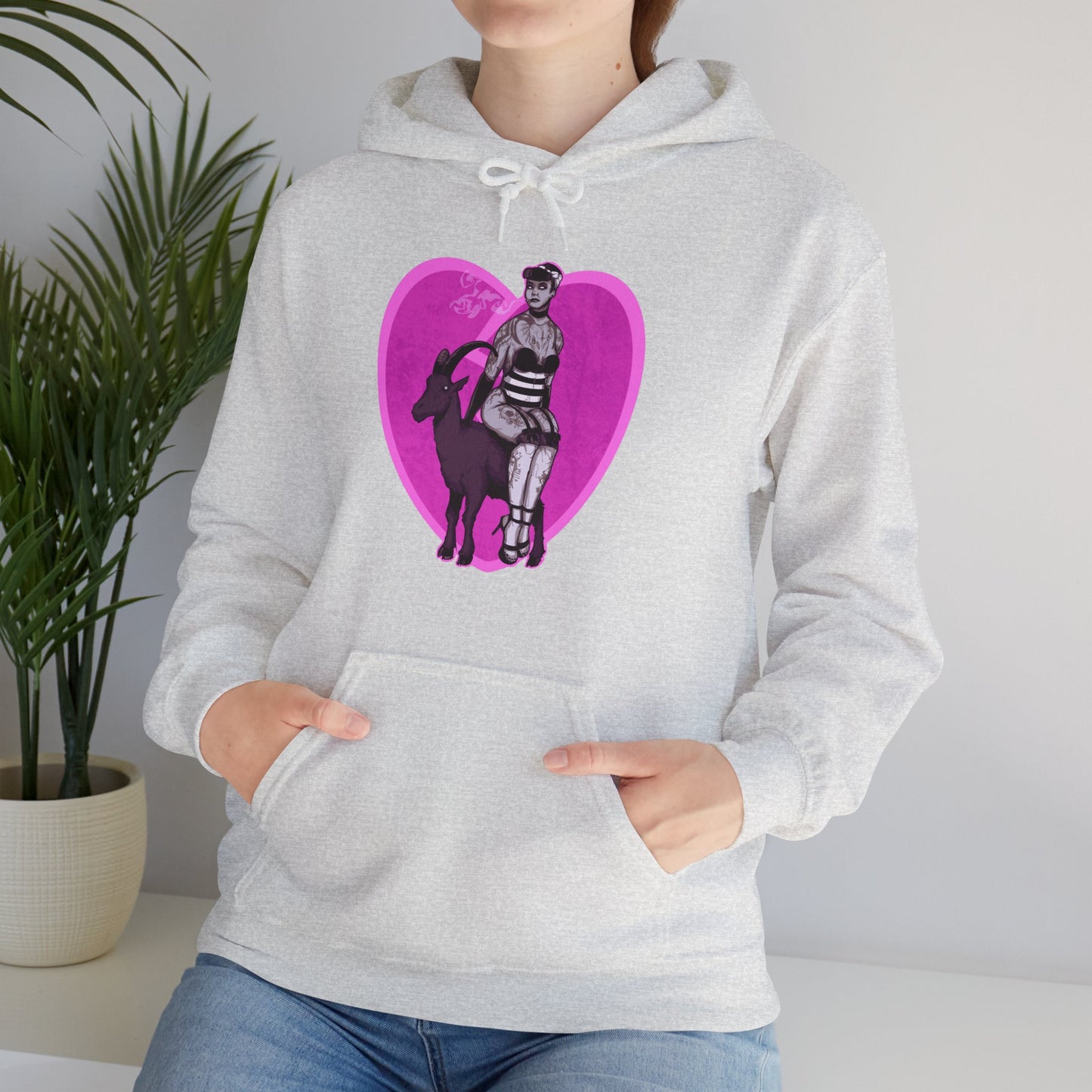 Goth Pinup Unisex Heavy Blend Hooded Sweatshirt