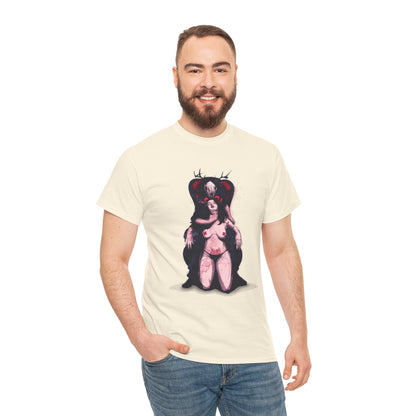 Deer Daddy Series 7: Daddy v Demoni  Unisex Heavy Cotton Tee