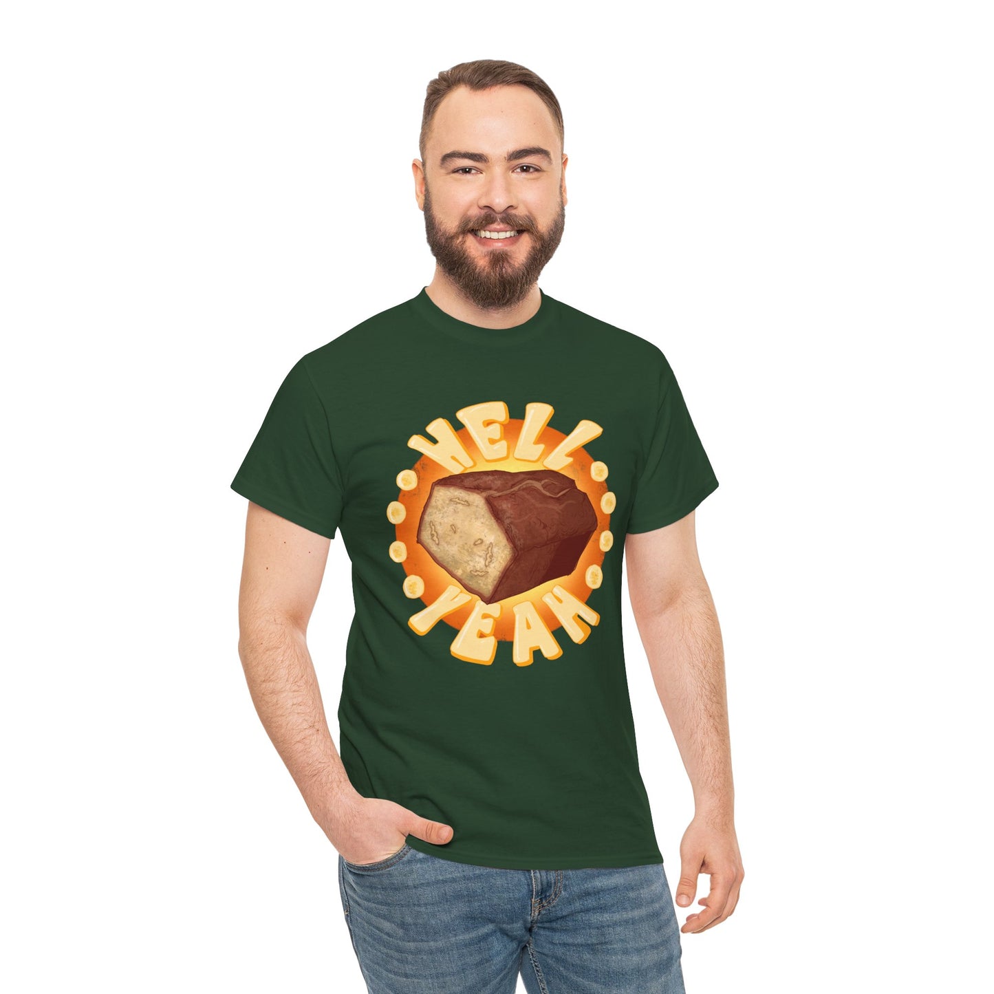 Banana Bread At Work Unisex Heavy Cotton Tee