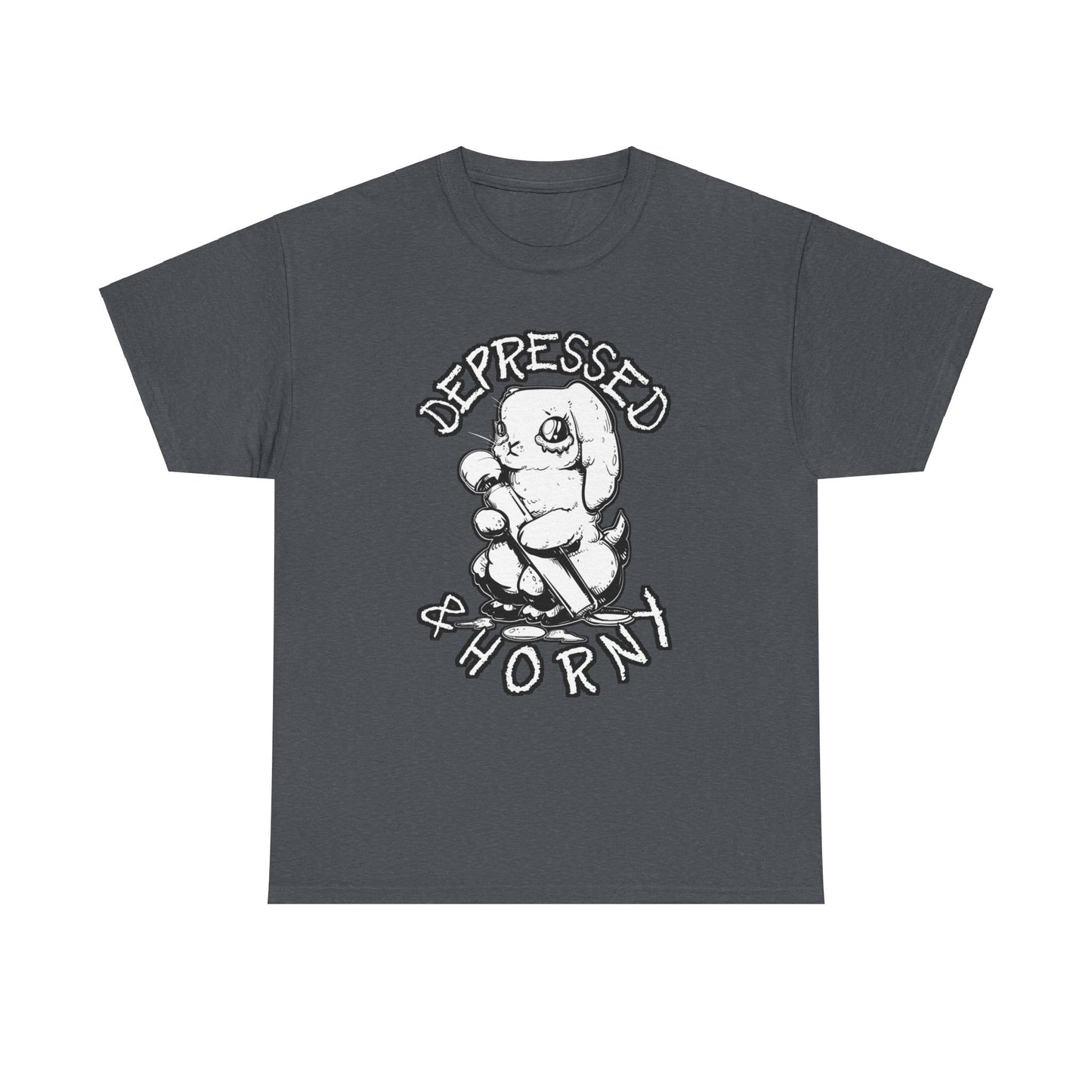 Depressed Bunny Unisex Heavy Cotton Tee