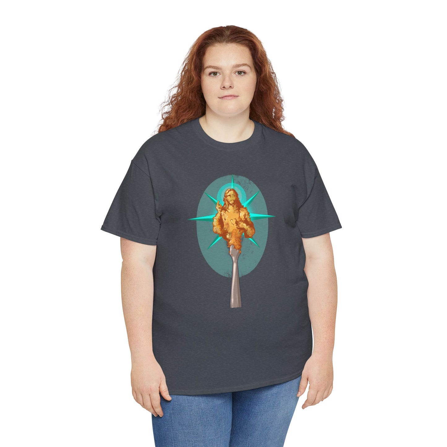 He Is Resin Unisex Heavy Cotton Tee