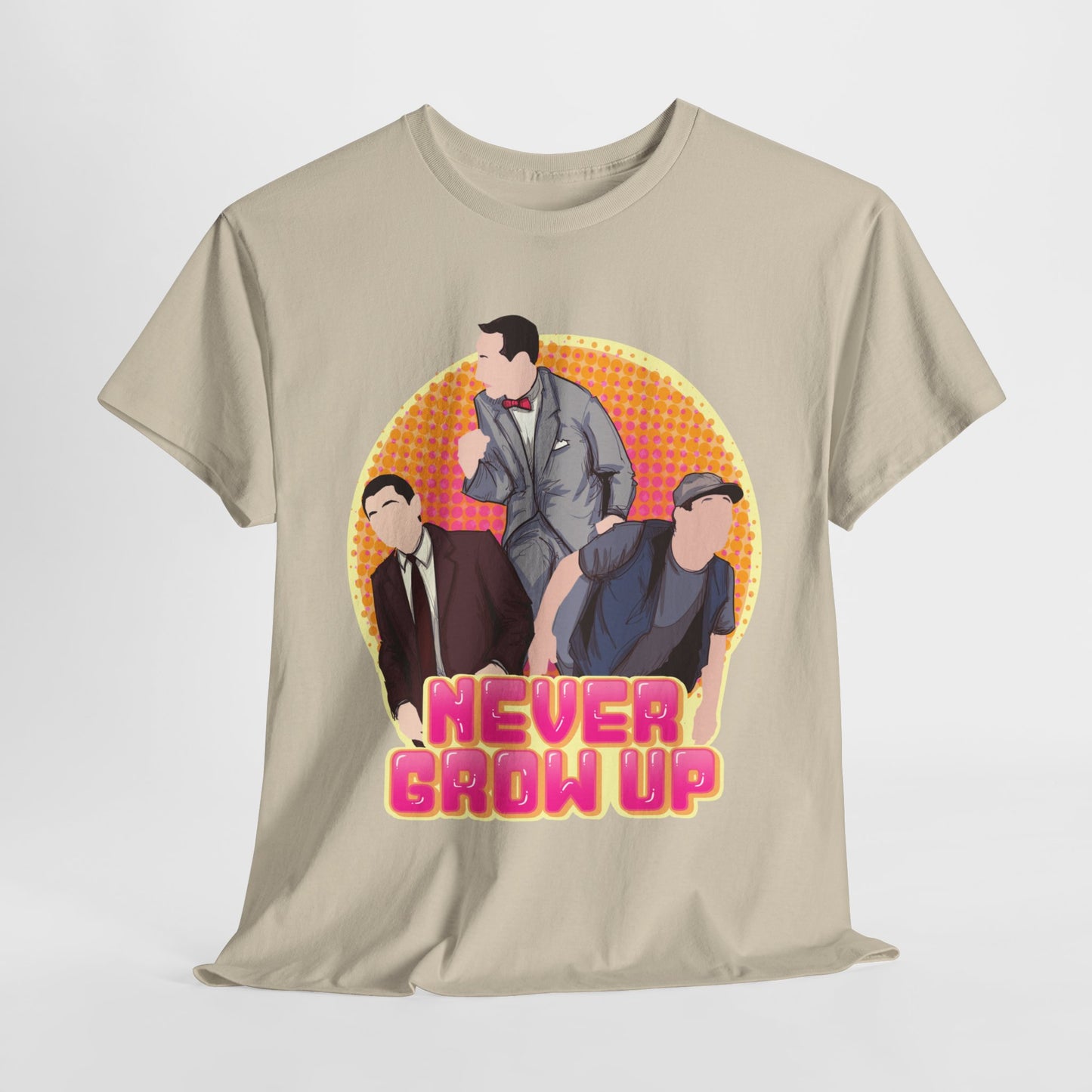 Never Grow Up Unisex Heavy Cotton Tee