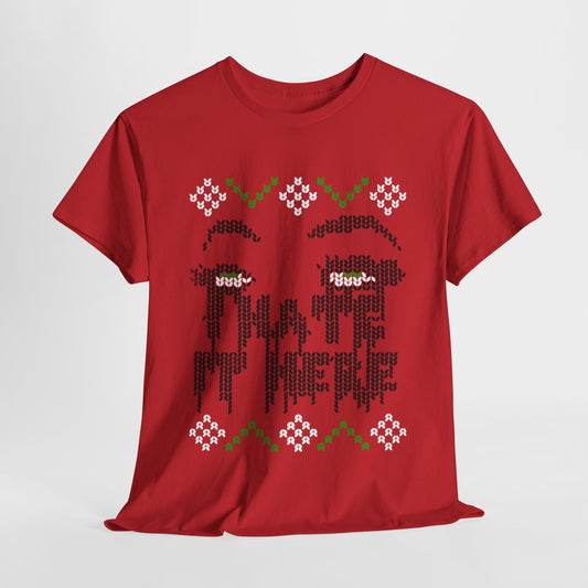 I Hate It Here Christmas Unisex Heavy Cotton Tee