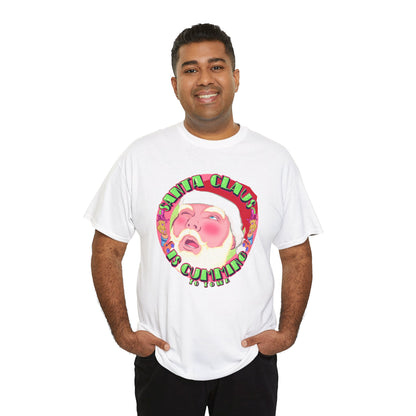Santa Is Cumming Unisex Heavy Cotton Tee
