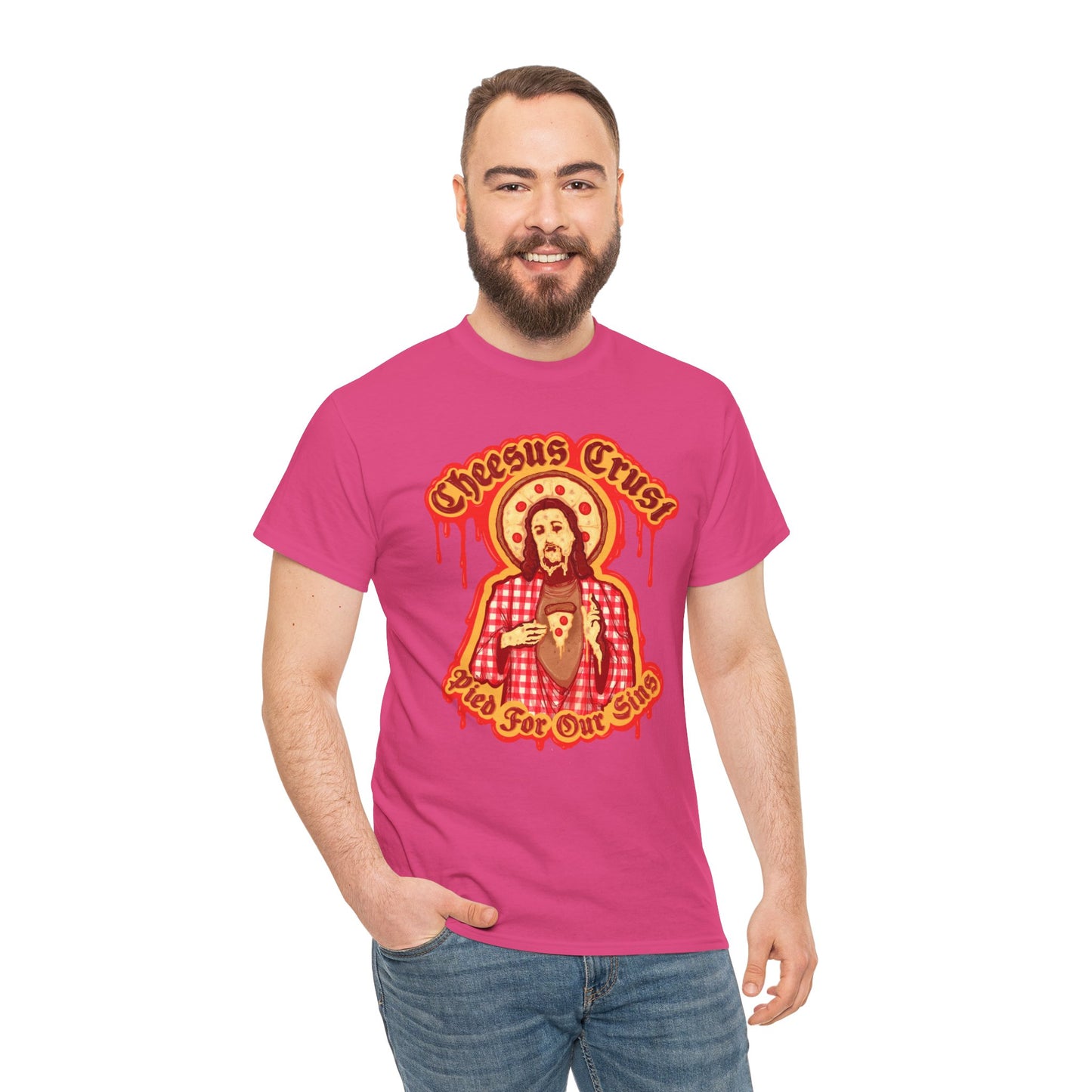 Cheesus Crust Unisex Heavy Cotton Tee