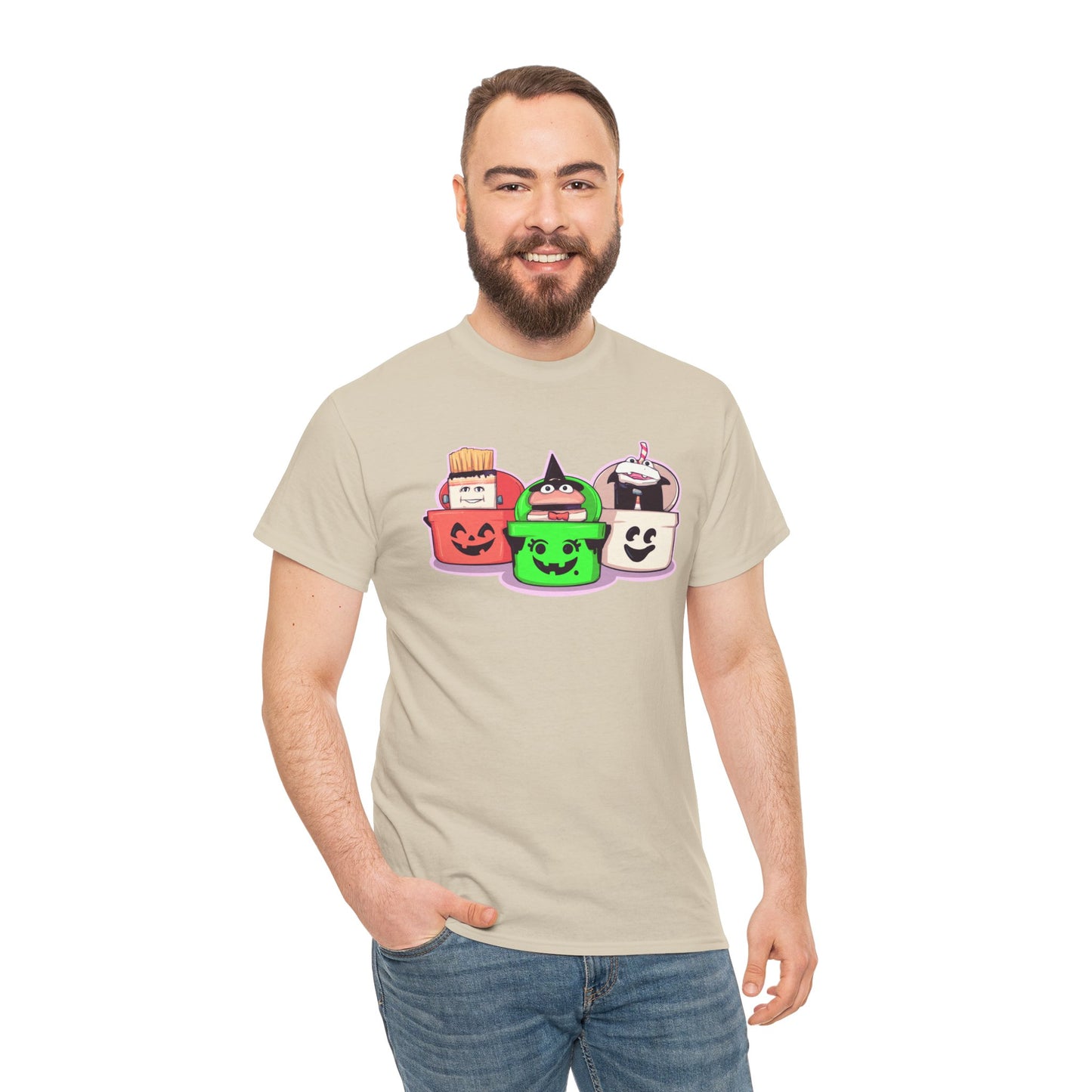 Spooky Fast Food Unisex Heavy Cotton Tee