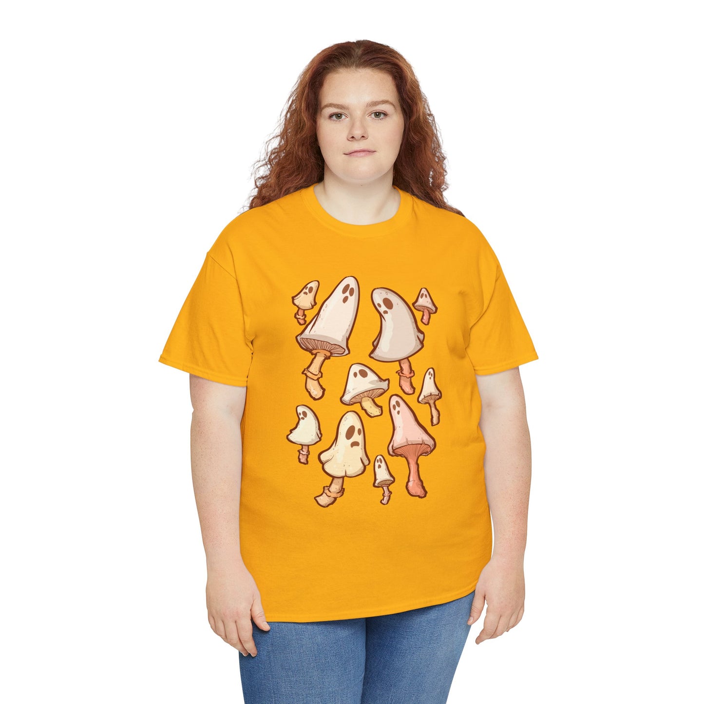 Spooky Mushrooms Unisex Heavy Cotton Tee