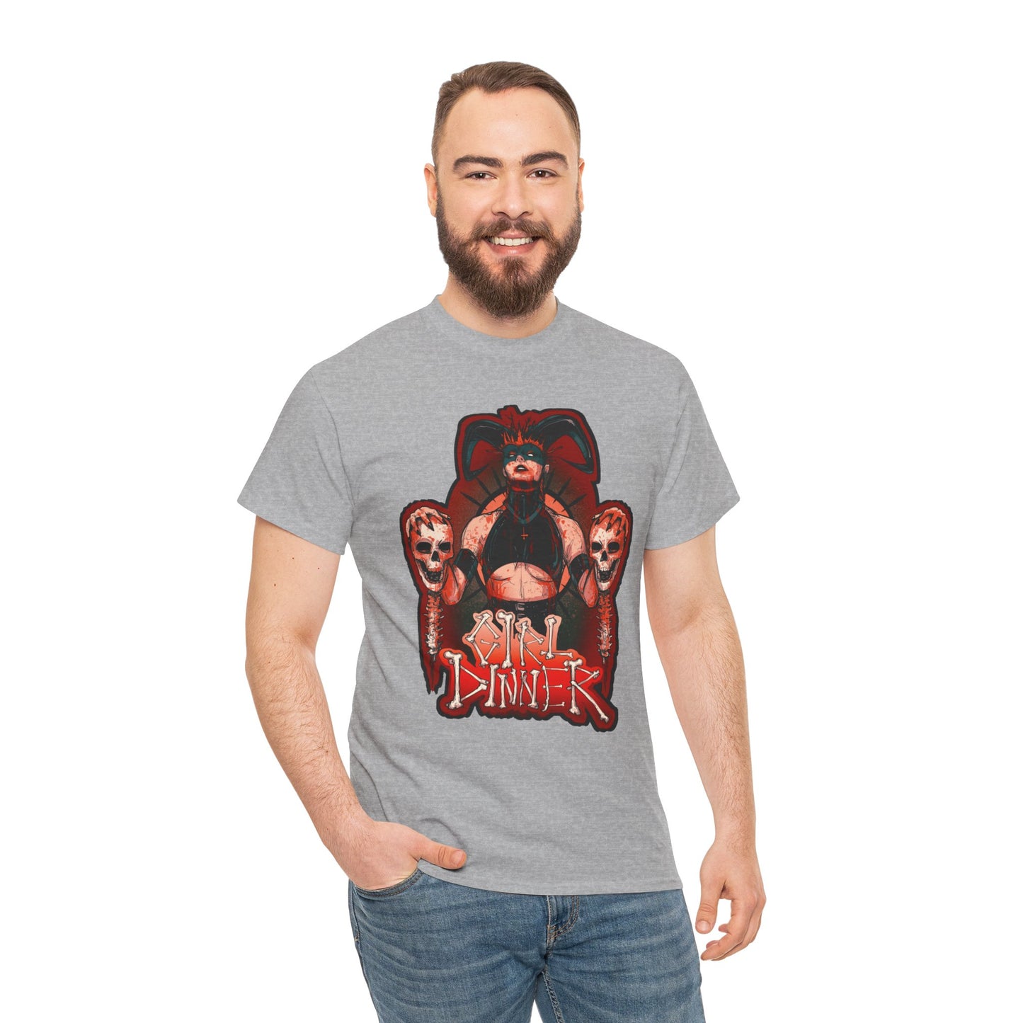 Girl Dinner Unisex Heavy Cotton Tee