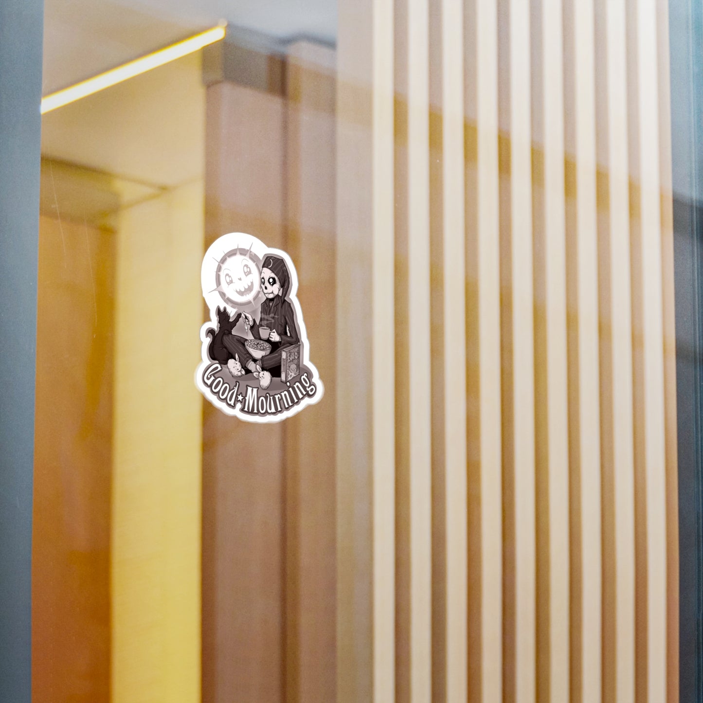 Good Mourning Kiss-Cut Vinyl Decal