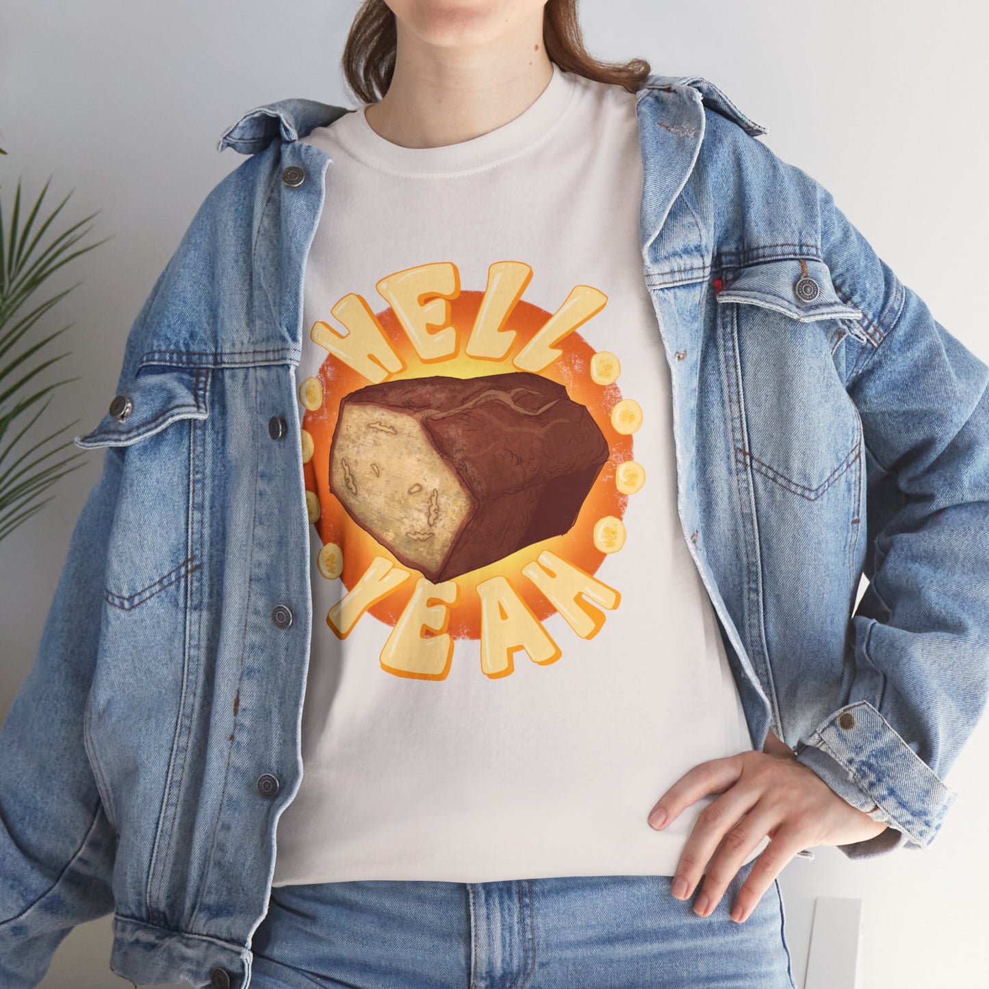 Banana Bread At Work Unisex Heavy Cotton Tee