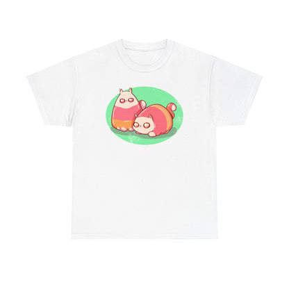 Candy Corn Cats Unisex Heavy Cotton Tee