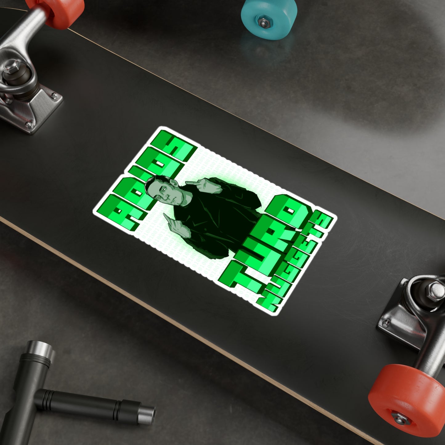 Adios Turd Nuggets Kiss-Cut Vinyl Decal