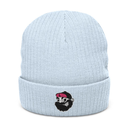 LVB 26 Logo Ribbed Knit Beanie Embroidered