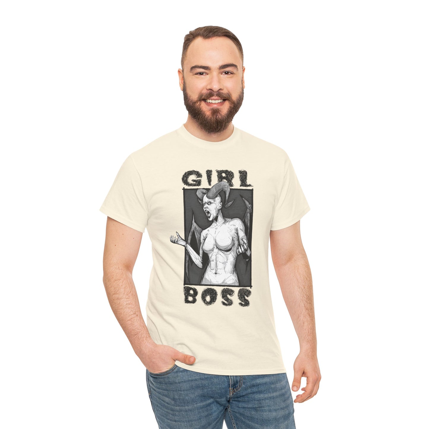 Girl Boss Unisex Heavy Cotton Tee