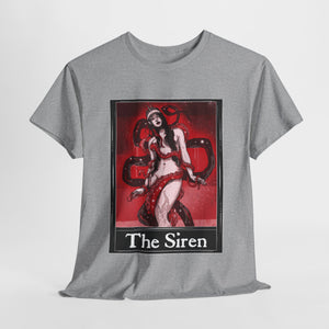 The Siren Tarot (Front & Back Print) Unisex Heavy Cotton Tee